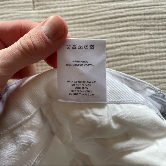 Ernest W. Baker White Rose Print Denim size S - Picture 5 of 5